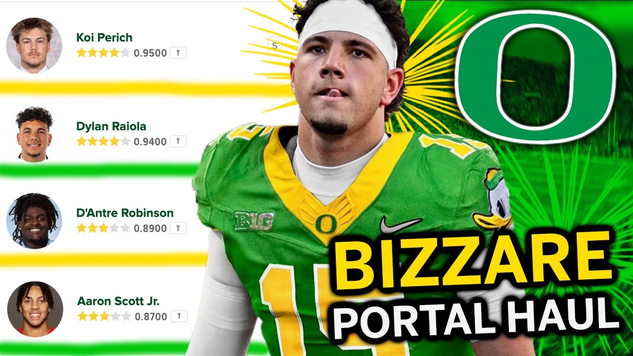 Oregon Landed a BIZZARE Transfer Portal Class...