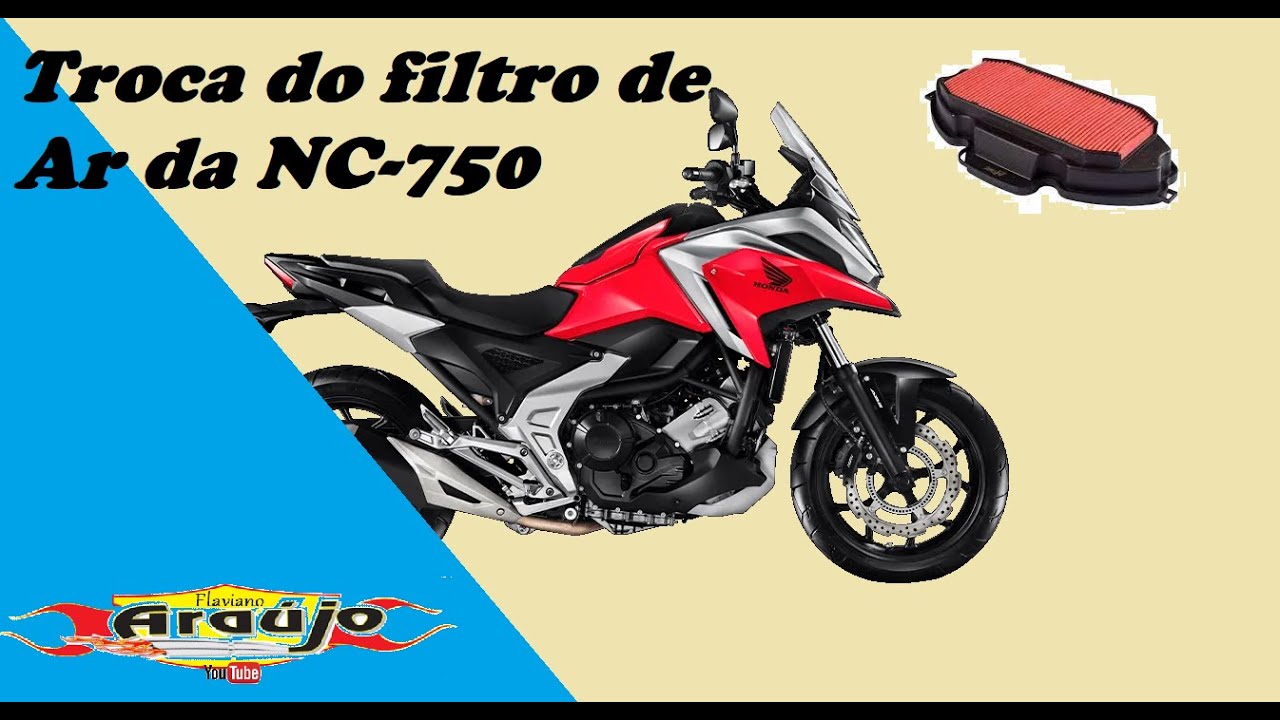 Como trocar o filtro de ar da NC750. Por Flaviano Araújo