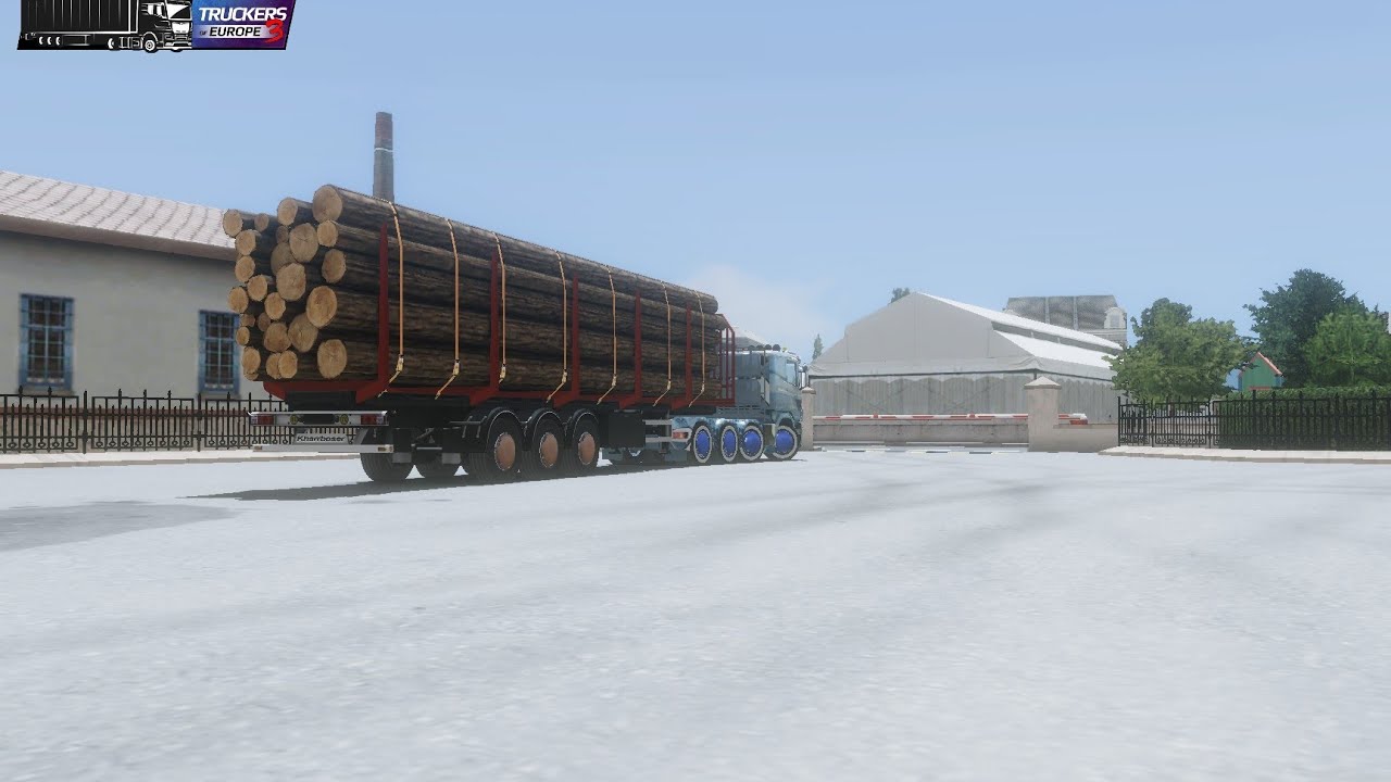 Truckers of europa 3 Старикан везём лес ночью