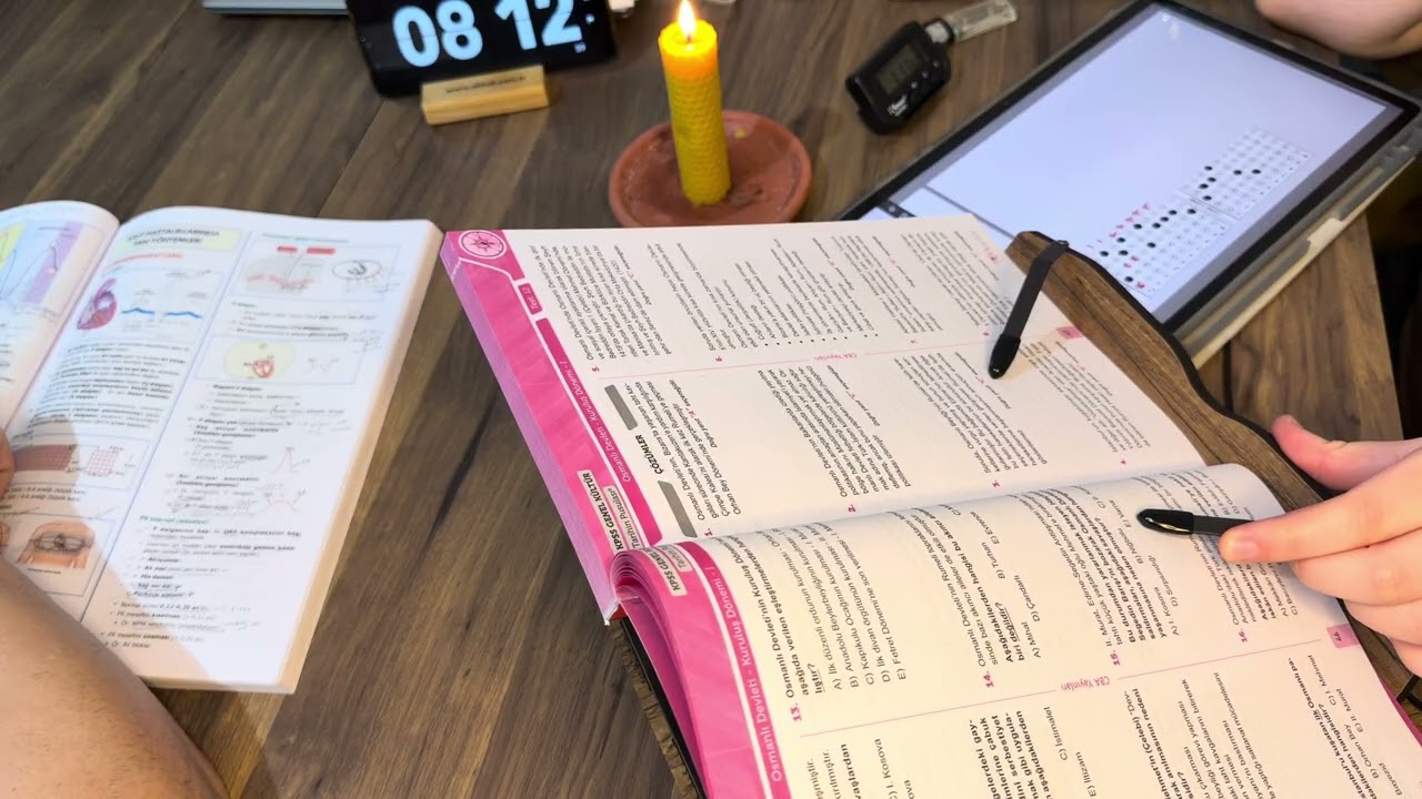 MUM SÖNENE KADAR DERS ÇALIŞIYORUZ Birlikte Ders Çalışalım / STUDY WITH ME 