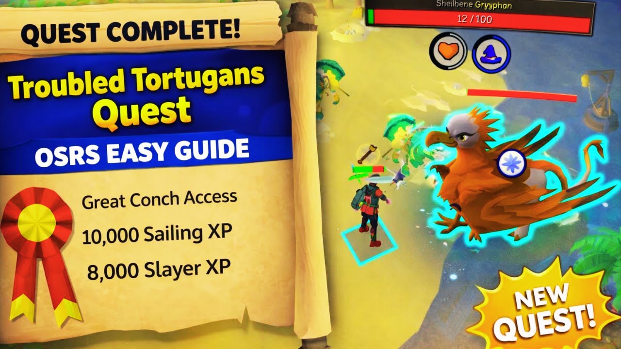 Troubled Tortugans Quest Guide 2026  OSRS Easy Walkthrough