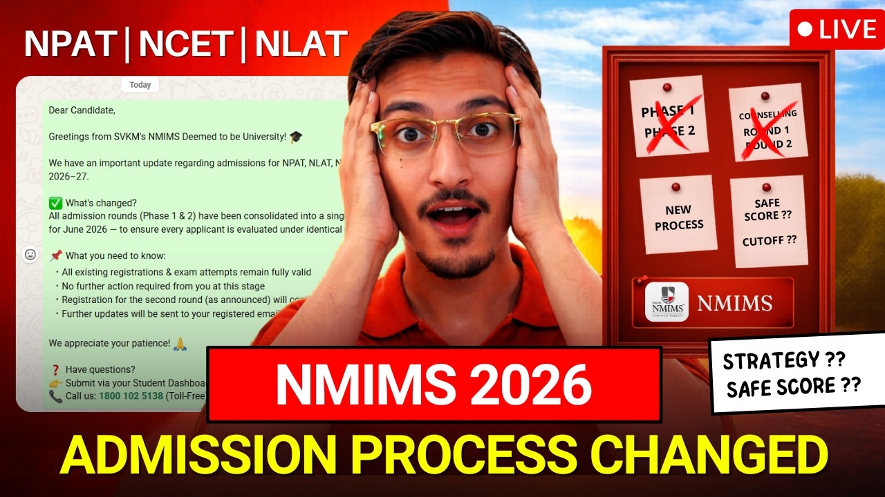 NMIMS CET | NPAT | NLAT 2026  ADMISSION PROCESS CHANGED 😱 | SAFE SCORE ?? RESULT ?? STRATEGY ??
