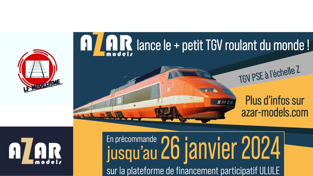 AZAR MODELS TGV ÉCHELLE Z train miniature électrique modélisme ferroviaire maquette diorama