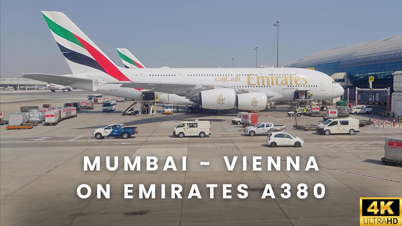 Luxury in the Skies: Mumbai to Vienna on Emirates A380 | 4K Trip Report