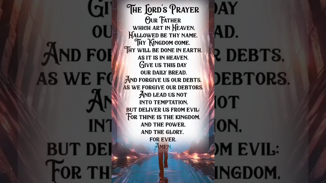 our Father who at in heaven | the lord's prayer