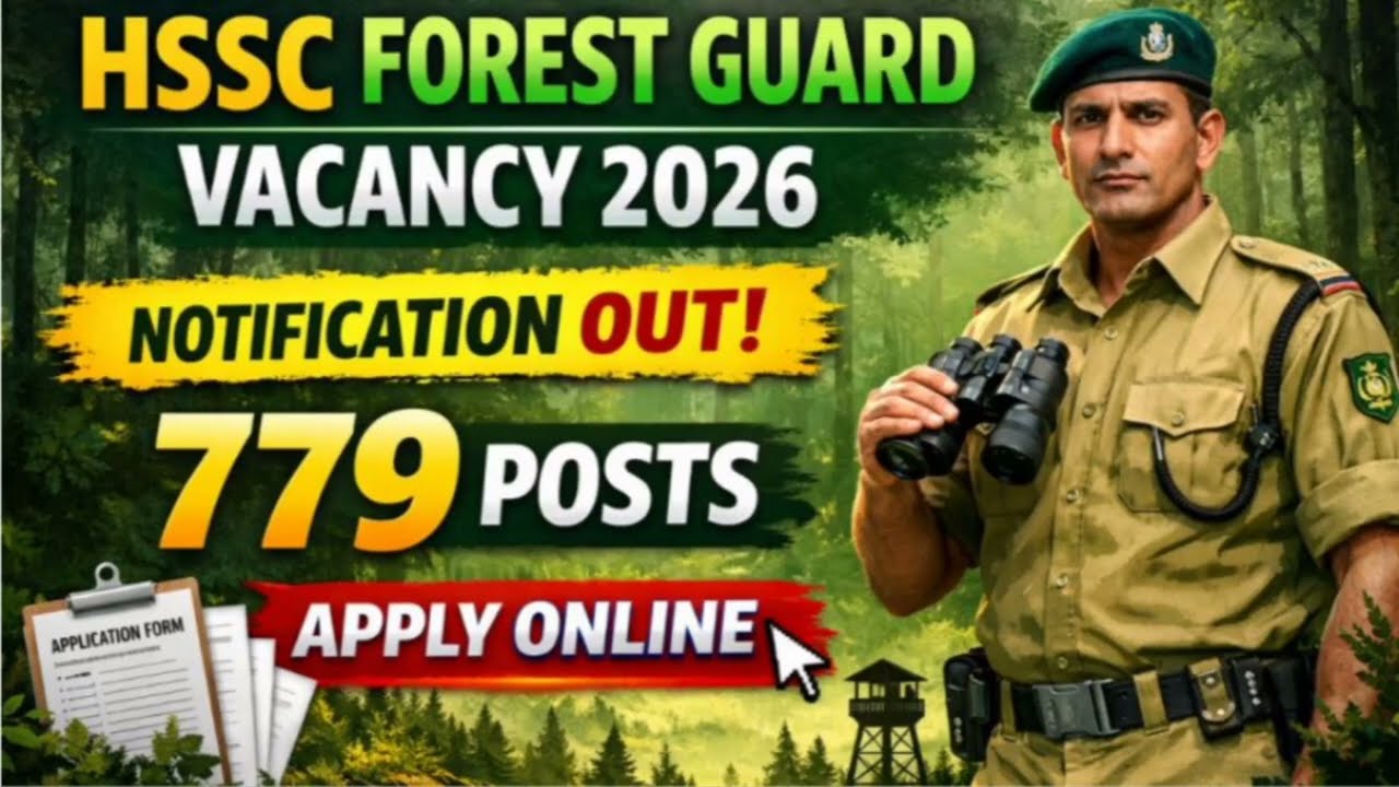 Forest Guard 2026 Forester HSSC Group 6 779 Online Apply kaise kare  #2026 vacancy