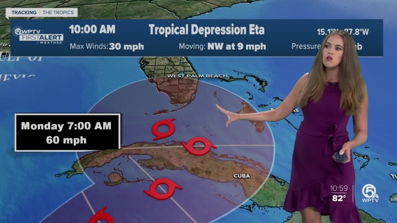 Parts of Palm Beach County, Treasure Coast out of Eta's cone of uncertainty