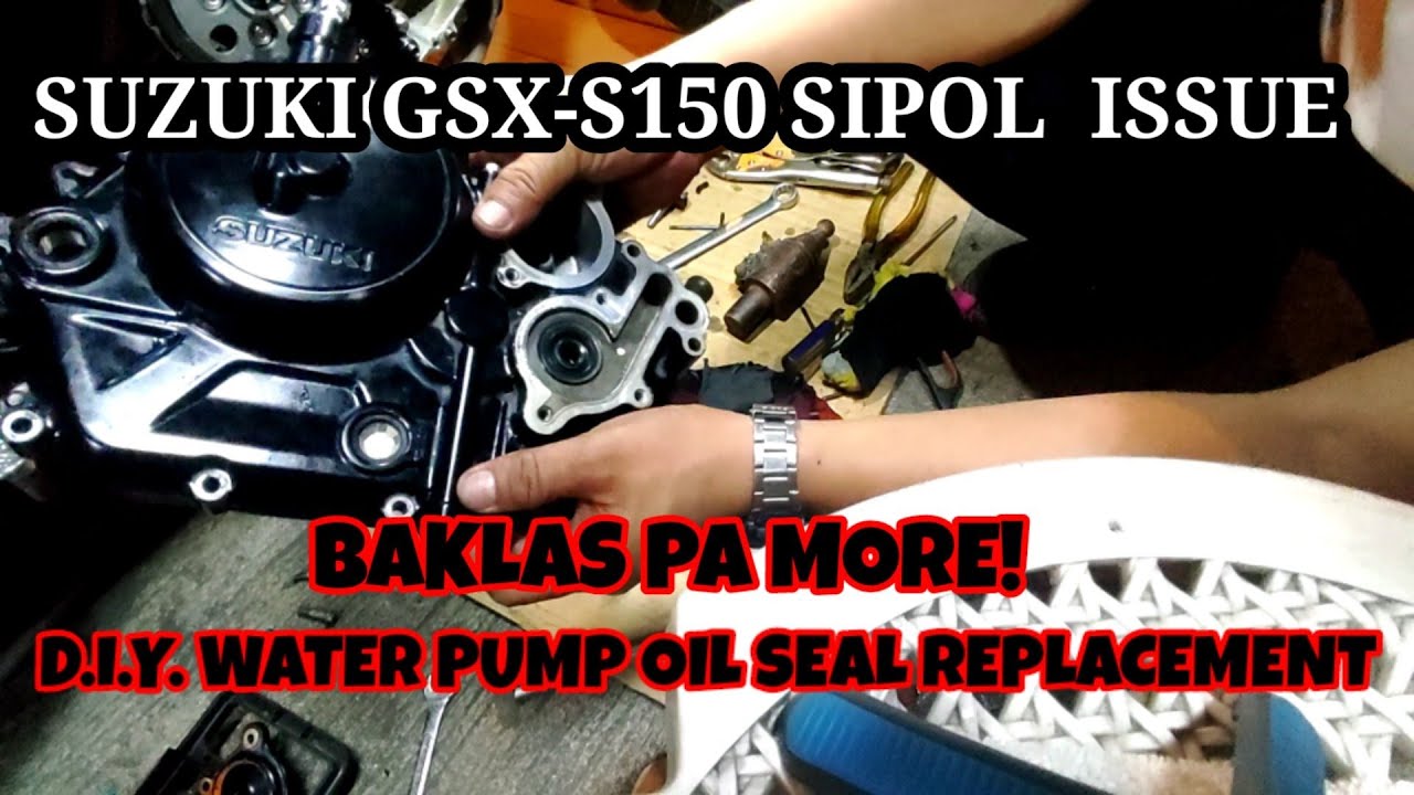 GSX-S15O WATER PUMP OIL SEAL/D.I.Y. REPLACEMENT/NOT A TUTURIAL/#gsxs150#securityguard #goprohero8
