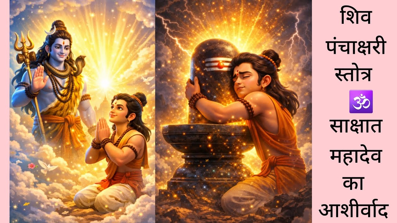 🕉 शिव पंचाक्षरी स्तोत्र  🔱 जिसको सुनने मात्र से जीवन में होते है चमत्कार || Om Namah Shivay 🕉