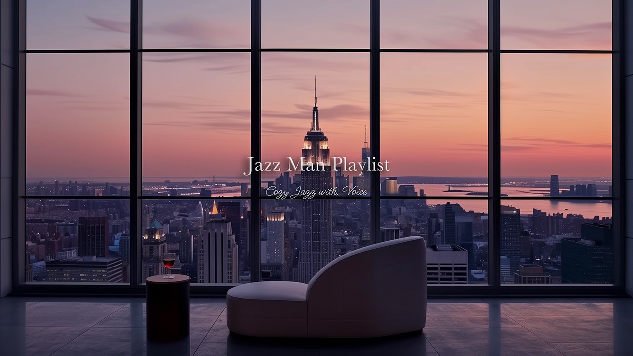 노을지는 맨해튼의 저녁, 와인 한 잔과 차분한 재즈 | Cozy Jazz