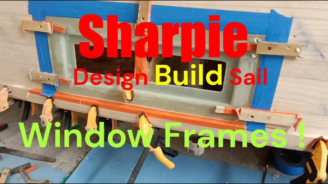 Making Fiberglass Window Frames for My 23ft Sharpie Sailboat