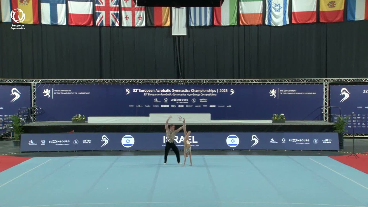 Amy Refaeli & Yonatan Fridman (ISR) - 2025 ACRO European Champions, Mixed Pairs All-Around