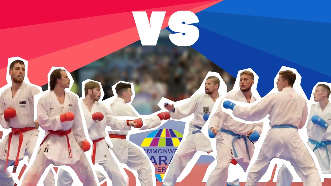 Australia vs England  - FINALE SENIOR MALE TEAM KUMITE - BIRMINGHAM 2022