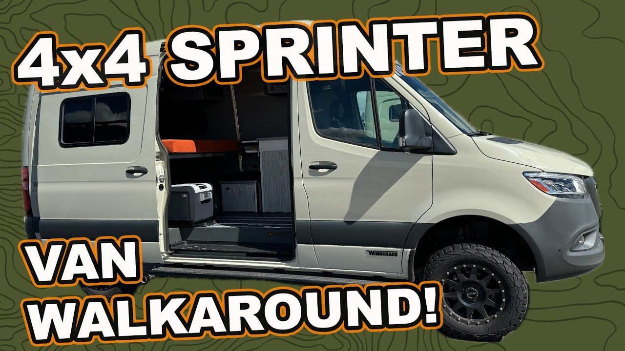 2023 WINNEBAGO ADVENTURE WAGON: MERCEDES-BENZ 2500 4x4 SPRINTER VAN 144 WALKAROUND & MY CUSTOM SETUP