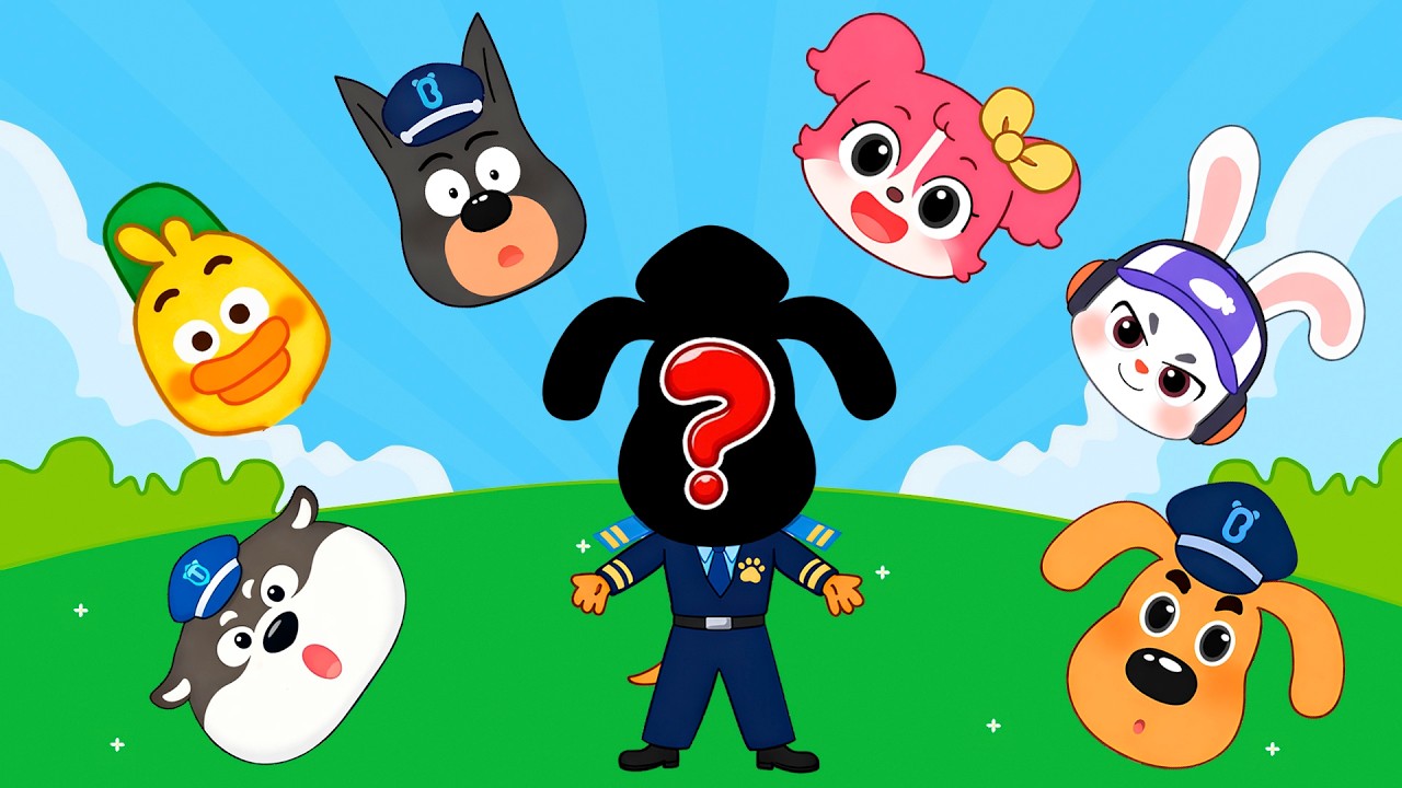 Sheriff Labrador  And Friends Dress Up & Learn Colors!  Kids Coloring with Labrador & Friends