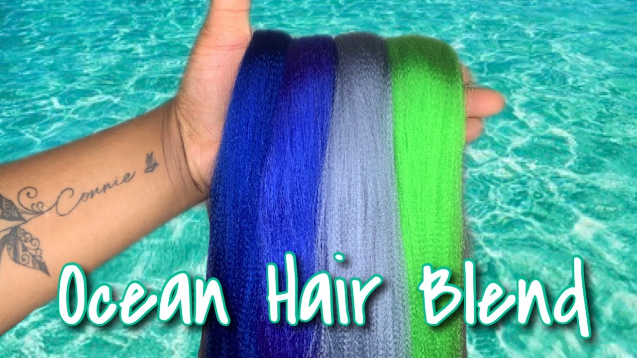 Custom Color Braiding Hair Blend | Ocean Blend #13