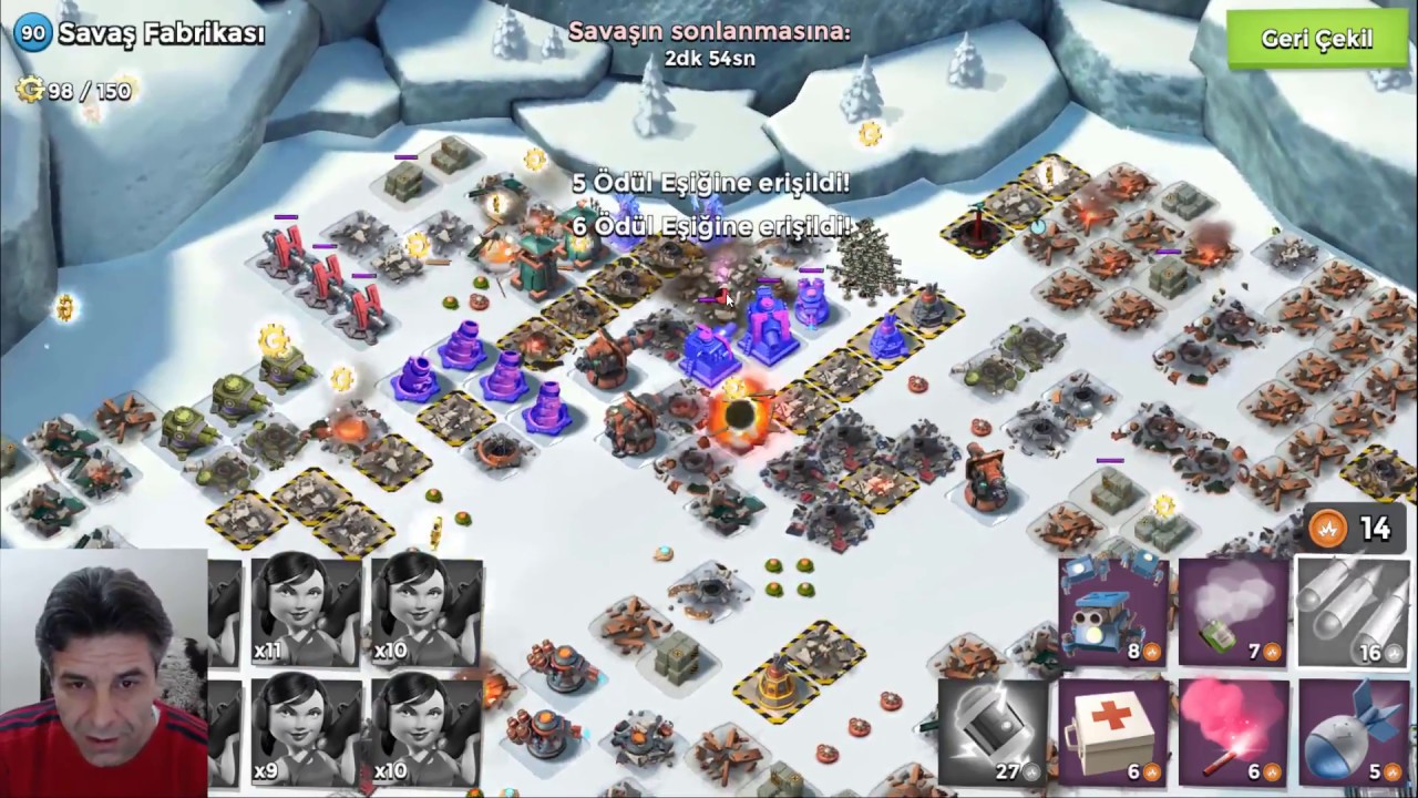 Savaş Fabrikası Albay GearHeart Boom Beach Türkçe