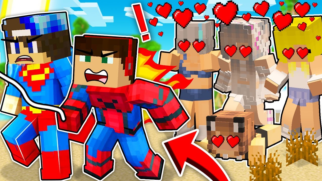 ZOSTALIŚMY SUPERBOHATERAMI I MAMY ZA DUŻO FANEK W MINECRAFT?! GPLAY & LAKI