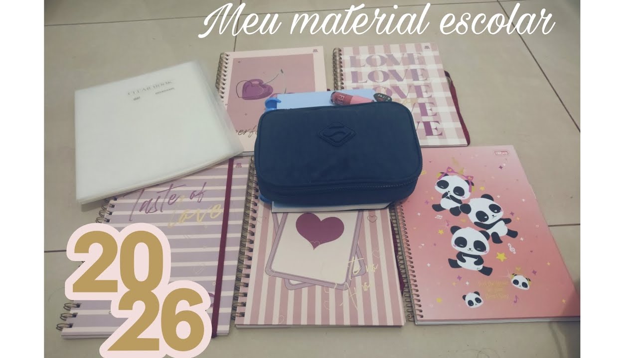 COMPREI MEU MATERIAL ESCOLAR 2026!