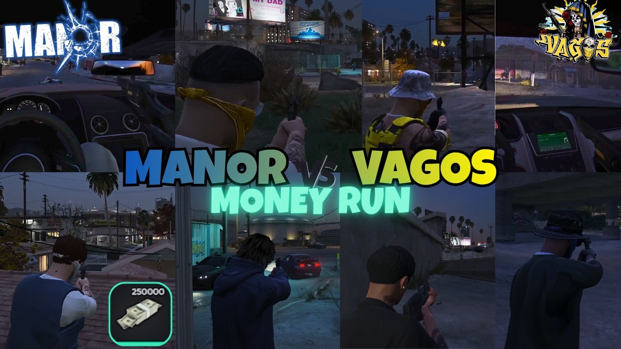 Manor Pull up on Vagos Money Run & Fight By The Barrio | MULTIPOV | NOPIXEL 4.0 GTA RP