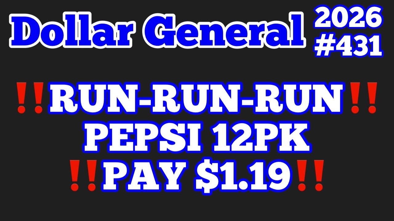 2026#431🏃🏿&zwj;♀️🏃&zwj;♀️💨Купоны Dollar General🏃&zwj;♂️💨БЕГИ‼️PEPSI 12 шт.‼️ЗАПЛАТИТЕ $1.19‼️ОБЯЗАТЕЛЬНО ПОСМ...