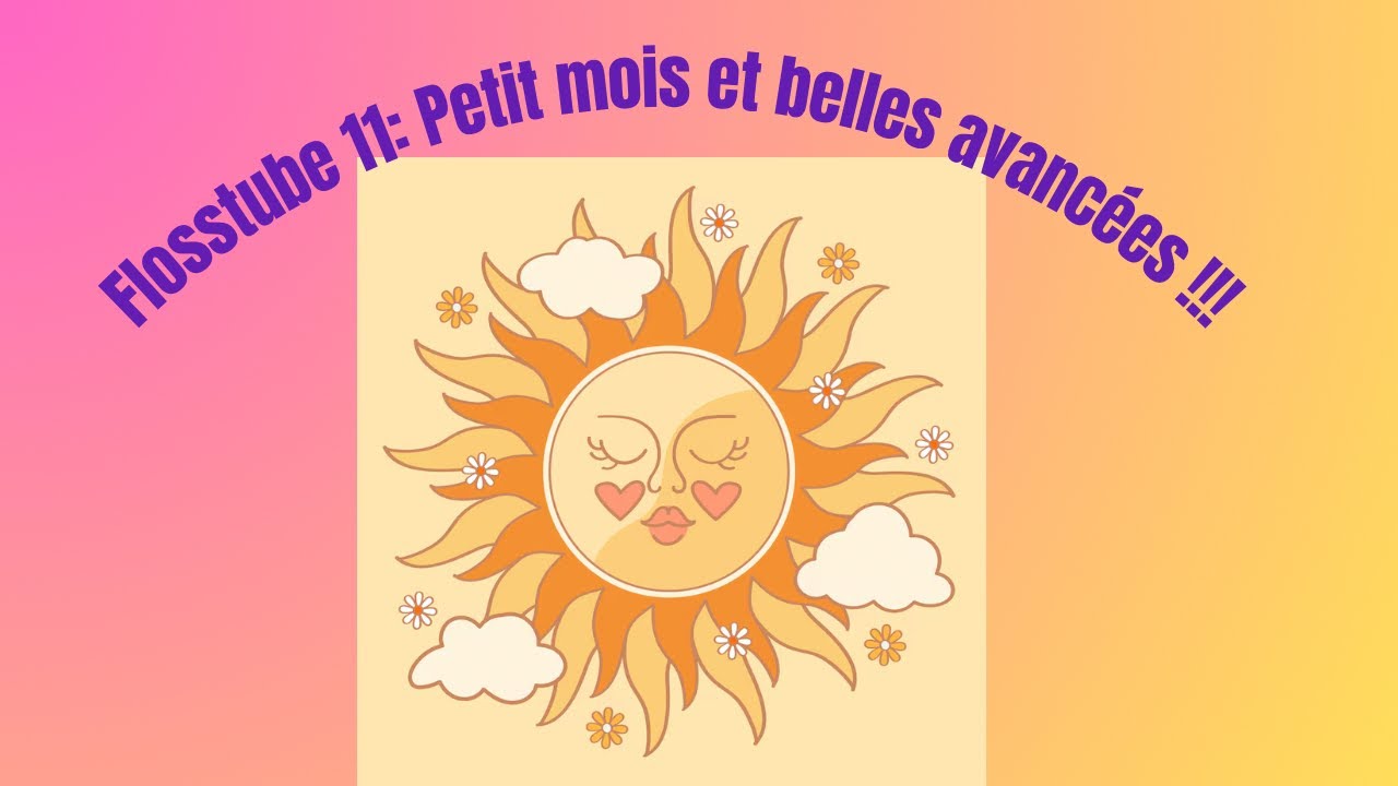 Flosstube 11 : petit mois et belles avancées 