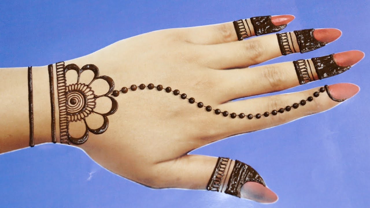 Simple back hand mehndi designs | easy mehndi design| latest mehndi design|mehandi design|new mehndi
