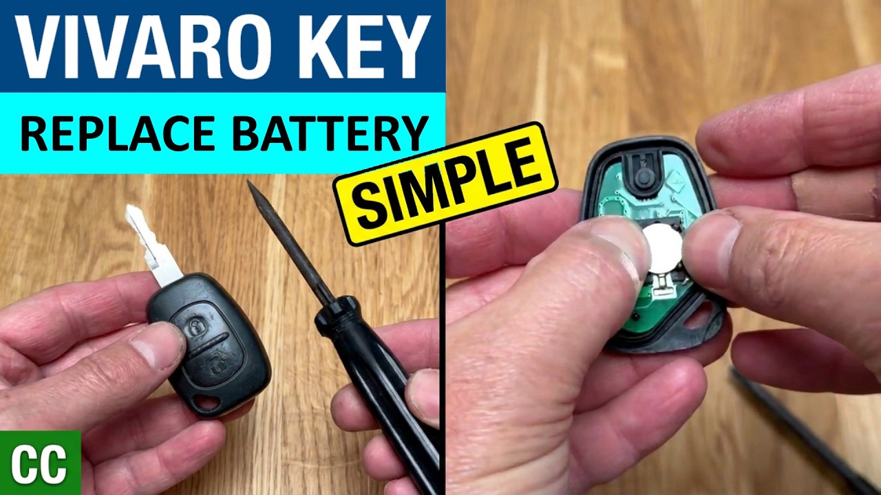 Vauxhall Vivaro Key Fob Battery Replacement - How to replace Battery in Vauxhall Vivaro Key Fob