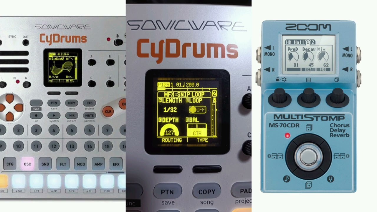 mimiのsound rab      cydrums +snip loop  MS-70CDR