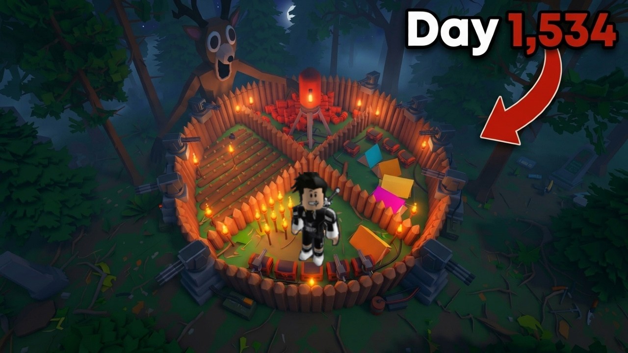 I was CARRIED by a PRO in an ULTIMATE BASE for 99 NIGHTS IN THE FOREST!!!