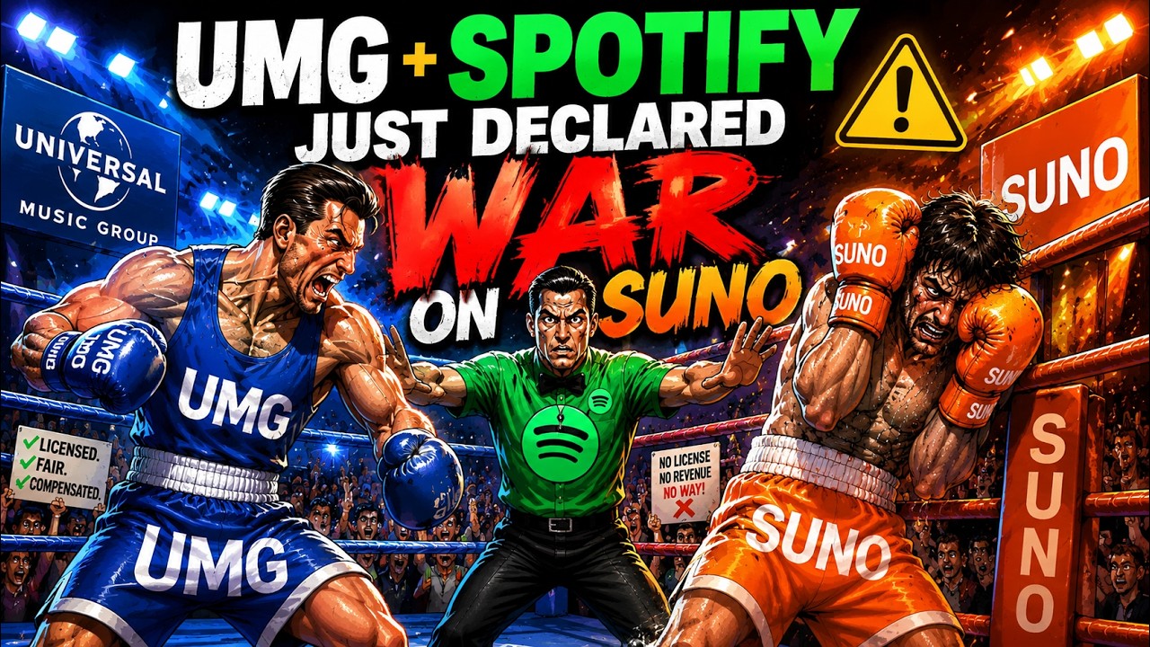 UMG + SPOTIFY Just Declared WAR on SUNO ⚠️