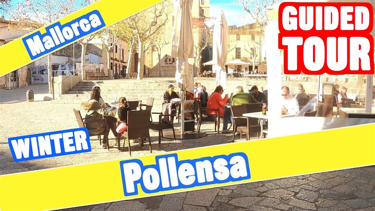 Pollensa Mallorca WINTER - 4K guided walking tour