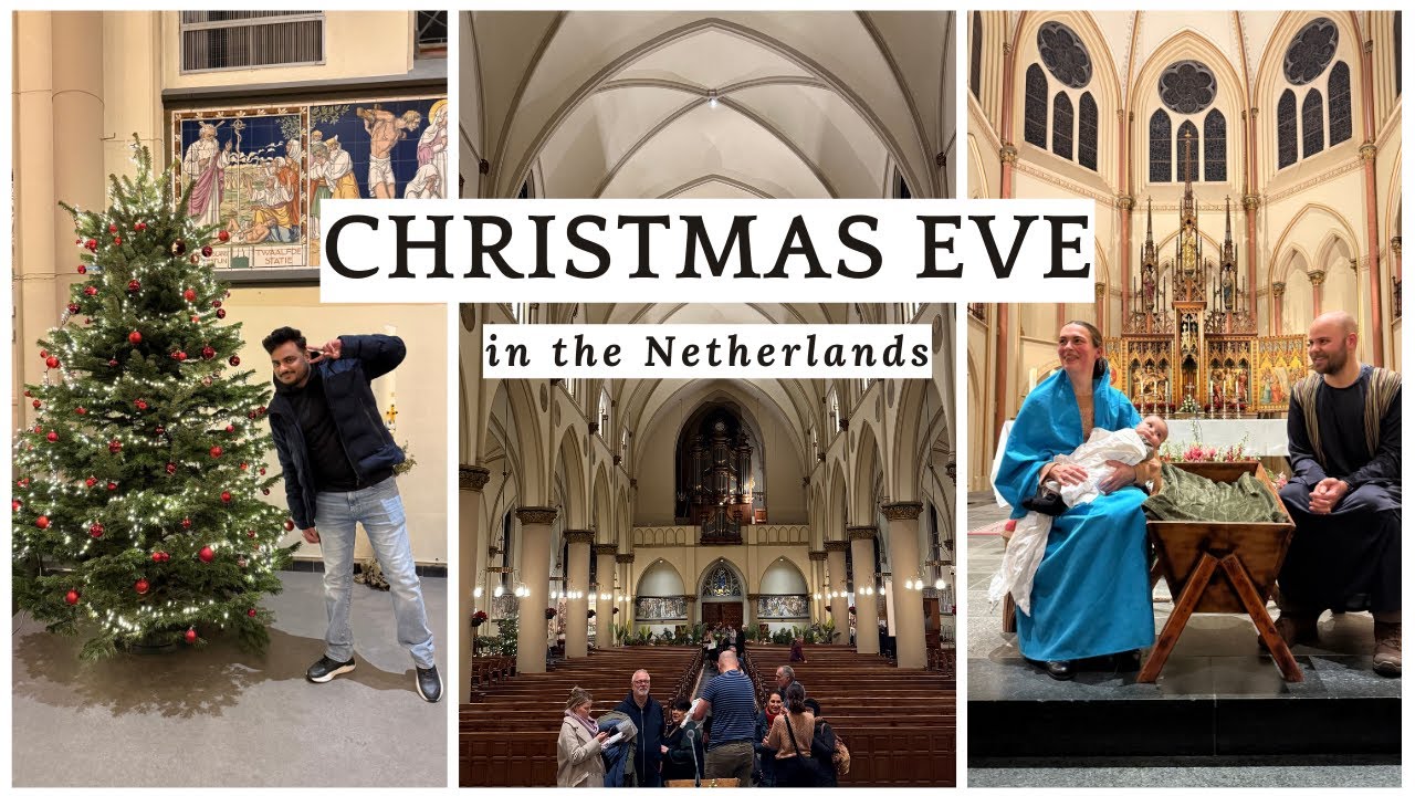 Christmas Eve in the Netherlands 🇳🇱 | How Europe Celebrates Christmas 🎄 (Indian Vlog)