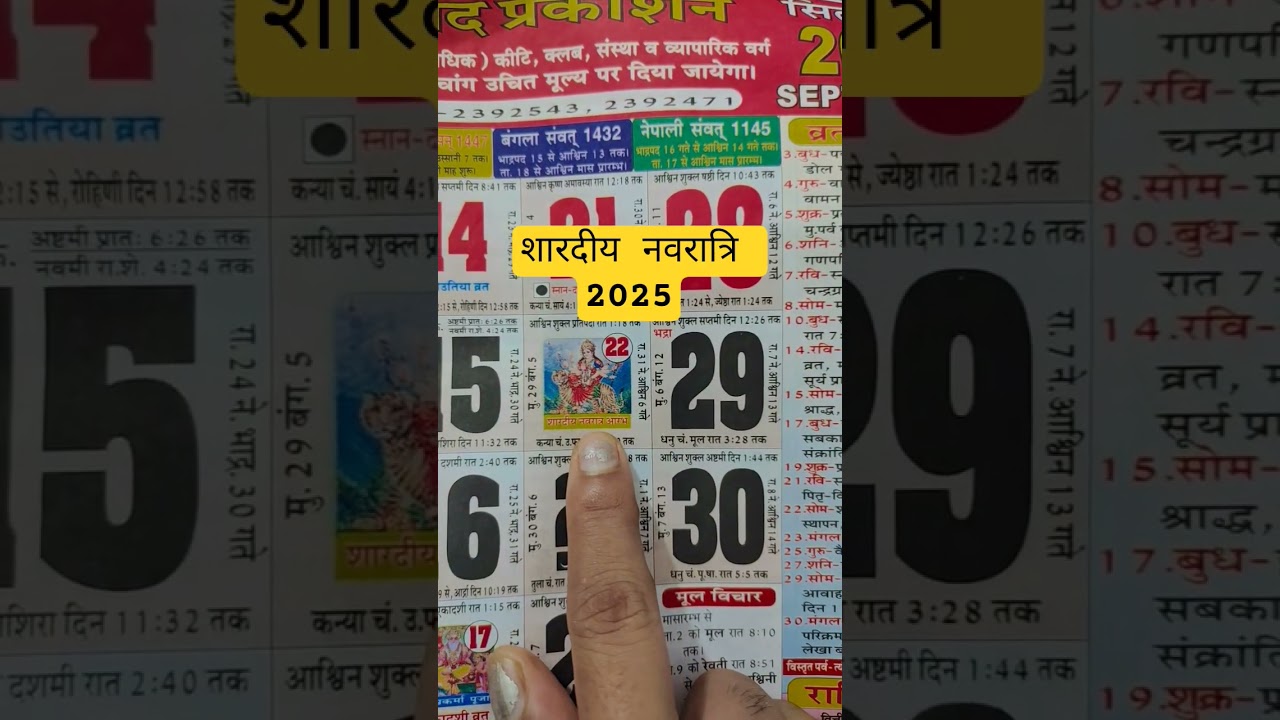 Shardiya Navratri 2025 Date Time | Durga Puja 2025 Dates | शारदीय नवरात्रि 2025 अष्टमी नवमी दशहरा कब