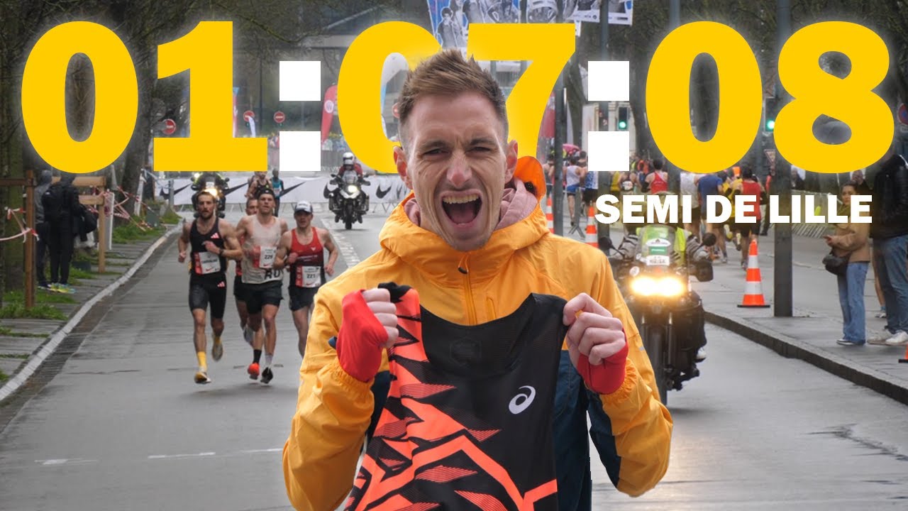 Reportage avec Dorian Louvet - Courir le SEMI-MARATHON de Lille en moins de 1h08 ( 18.85km/h ) !