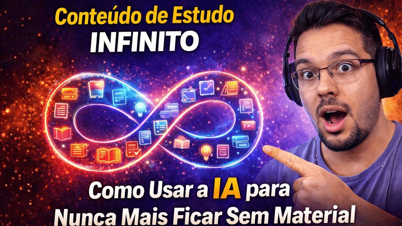 Conteúdo de Estudo INFINITO: Como Usar a IA para Nunca Mais Ficar Sem Material