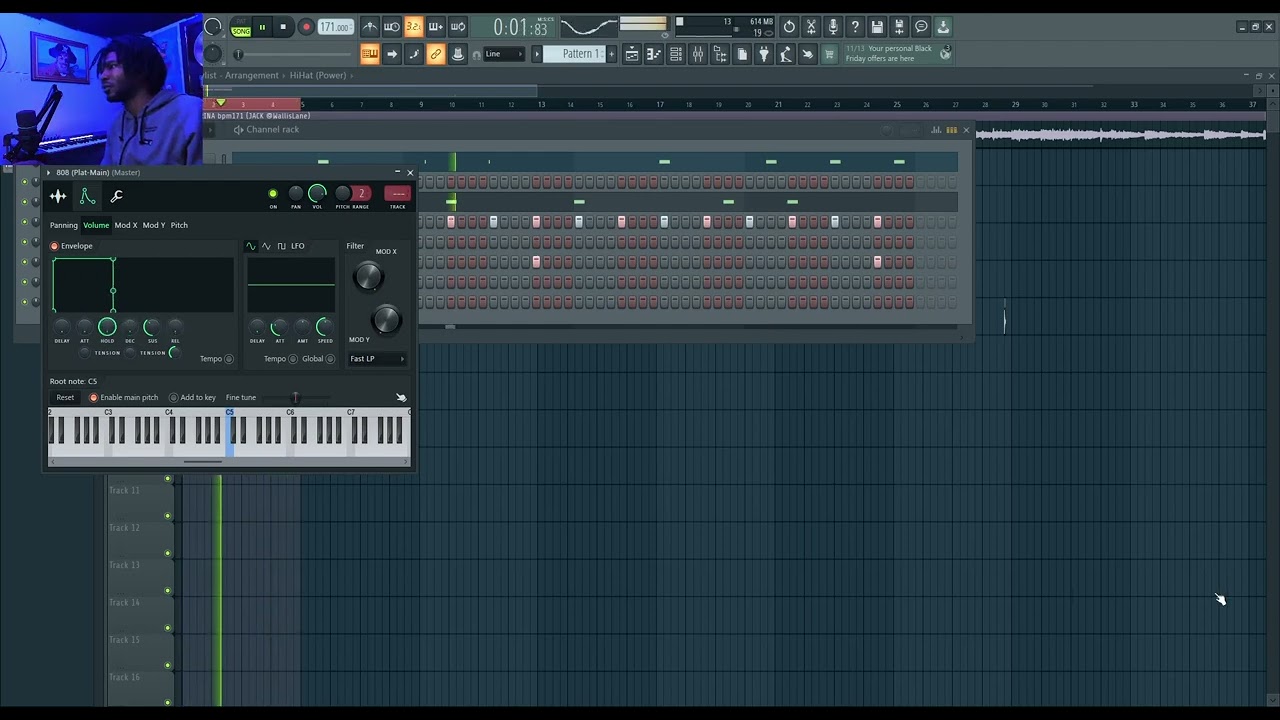 Making a Drake Type Hip Hop Beat From Scratch in FL Studio (Full Process)