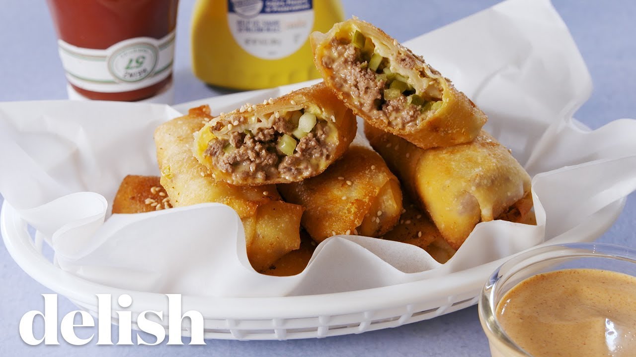 Big Mac Egg Rolls | Delish