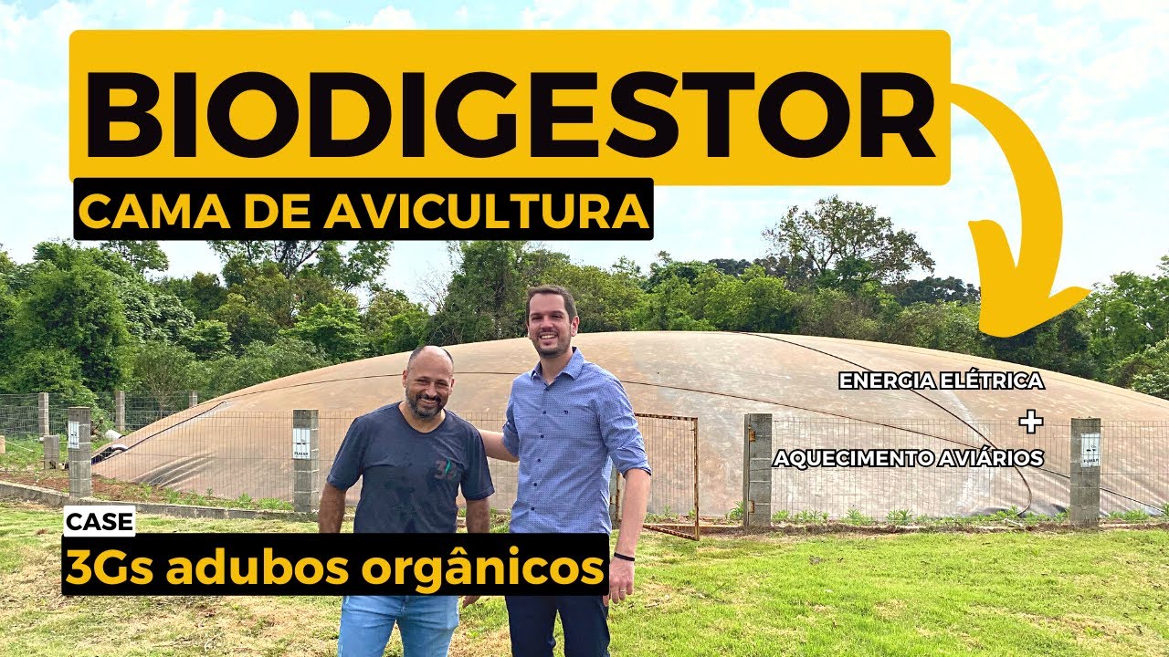 BIODIGESTOR P/ AVICULTURA | Como usar biogás p/ gerar Energia Elétrica e e Aquecer Aviários
