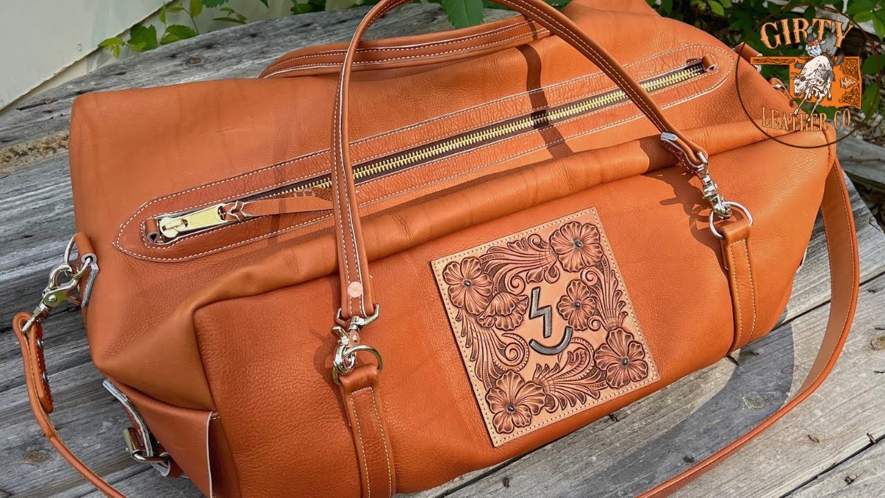 Making a Leather Duffle Bag - Handmade Travel Bag