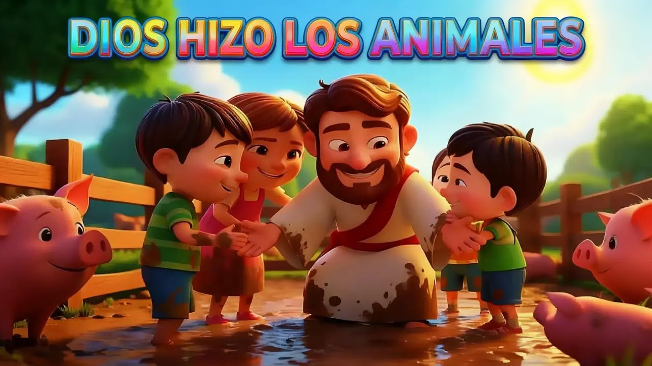 🎵🐶🐦 DIOS HIZO LOS ANIMALES - Canciones Cristianas para Ni&ntilde;os | M&uacute;sica Infantil de Dios