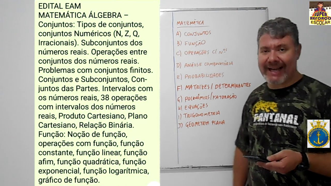 Dicas Edital EAM- Português, Matemática, Ciências, Inglês