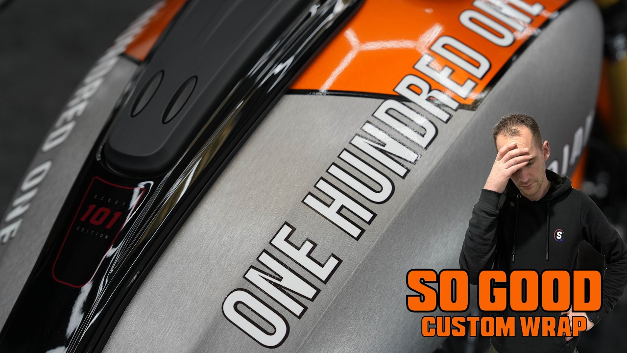 How to wrap a motor bike, Indian motorcycle transformation!