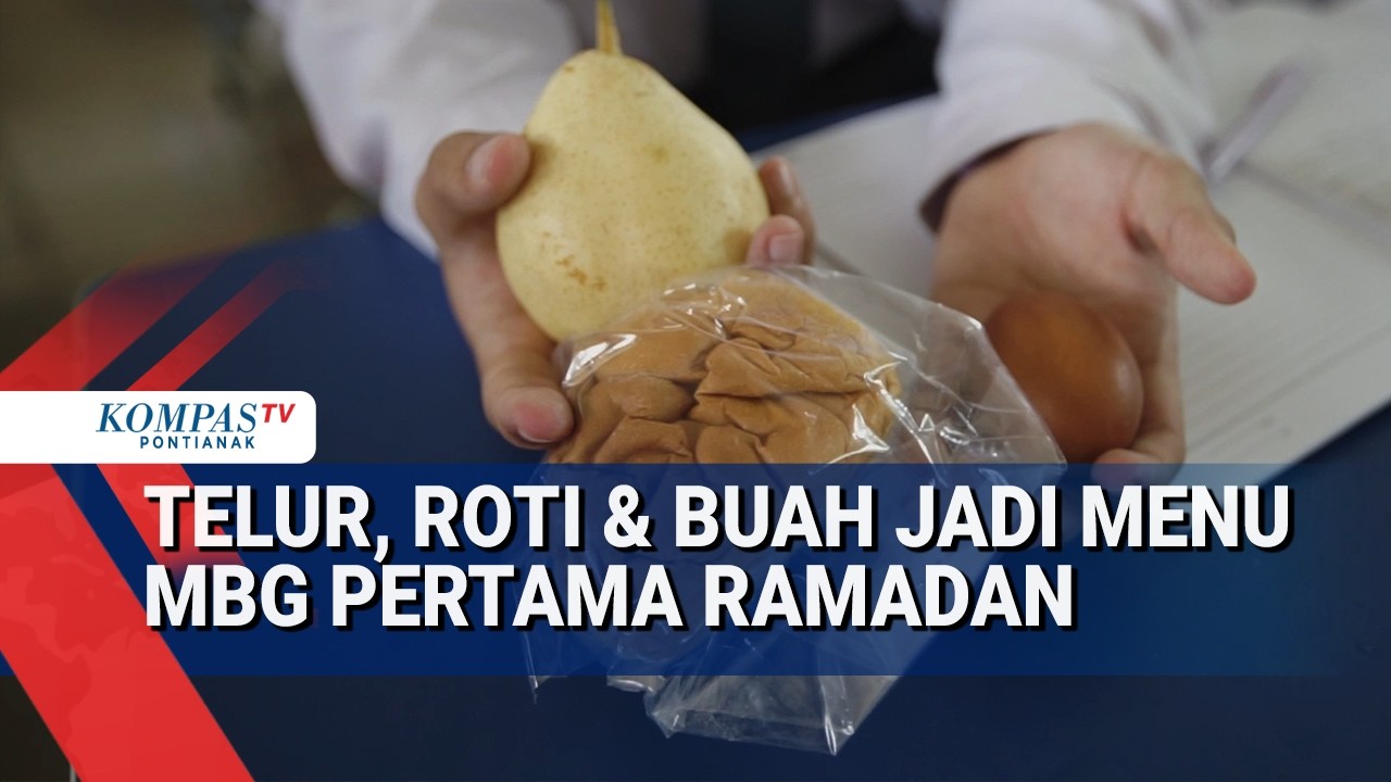 Hari Pertama Sekolah Usai Libur Ramadan, Siswa Dapat MBG Telur, Roti dan Buah