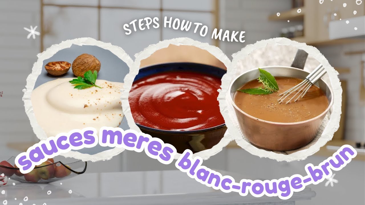 نصائح الخبراء لصنع les sauces mères كالمحترفين.     مفتاح النجاح في الطهي ✅👨🏻‍🍳