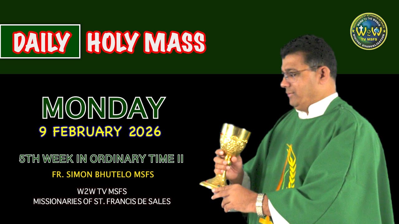 MONDAY HOLY MASS | 9 FEBRUARY 2026 | 5TH WEEK IN ORDINARY TIME II by Simon #holymassdaily #dailymass