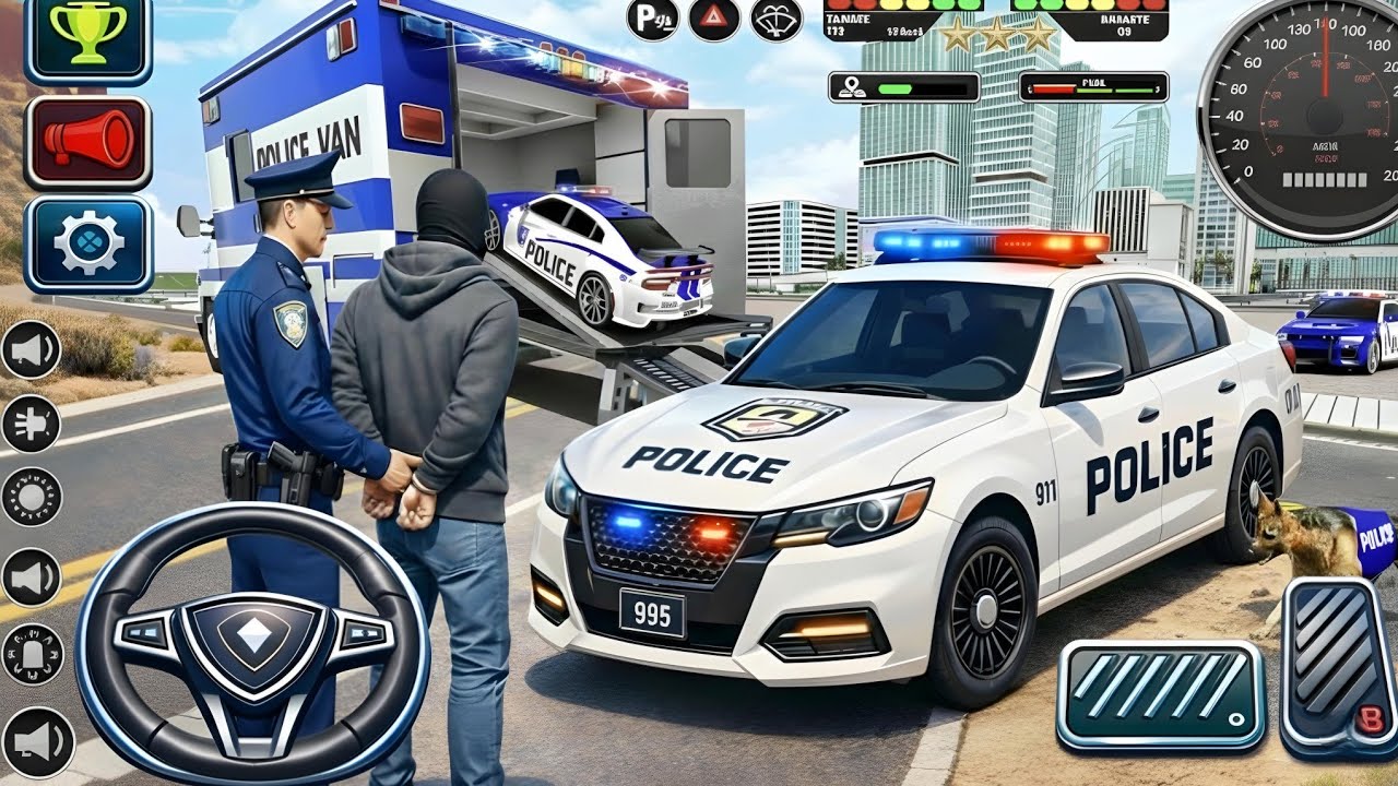 🚓 Police Car Chase Simulator 3D &ndash; Real City Cop Pursuit Gameplay (Android)