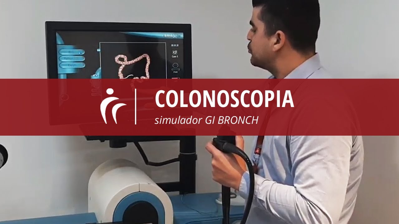 Colonoscopia - Demonstração de Procedimento em Simulador de Realidade Virtual