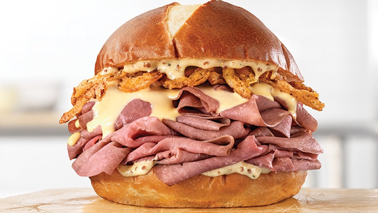 CarBS - Arby's Beer Cheese 'N Double Beef Sandwich