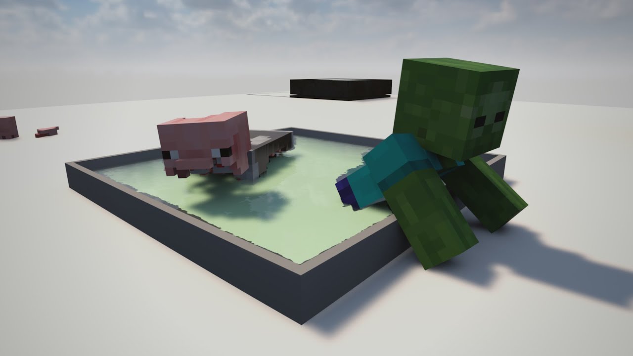 Realistic Acid MOD in Teardown (ACID VS MINECRAFT MOBS)